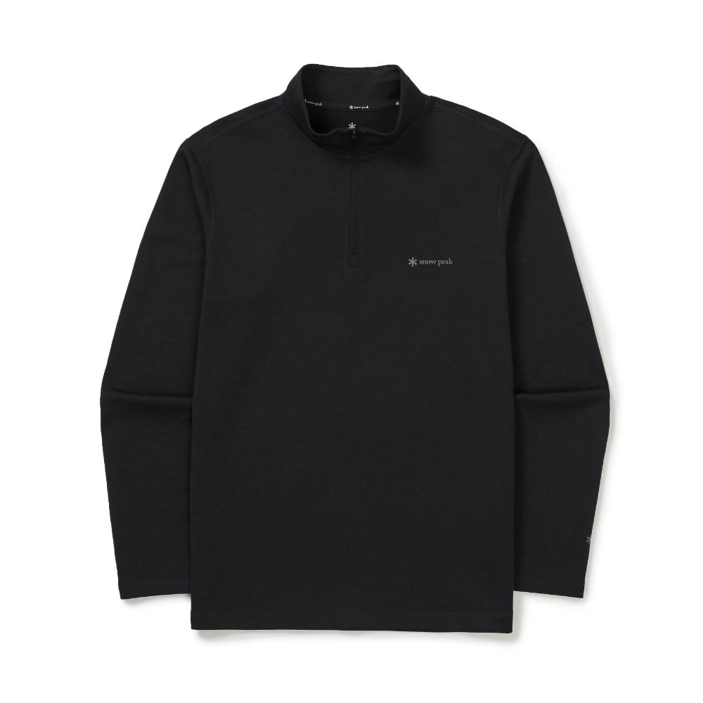 [Snowpeak] Delta Peak Quick Dry Half-Zip T-shirt Dark Charcoal (S25FMTZT22)
