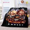 Chucky's Deadly Charm blanket Camping trip Soft and comfortable bedroom Machine washable Christmas gifts