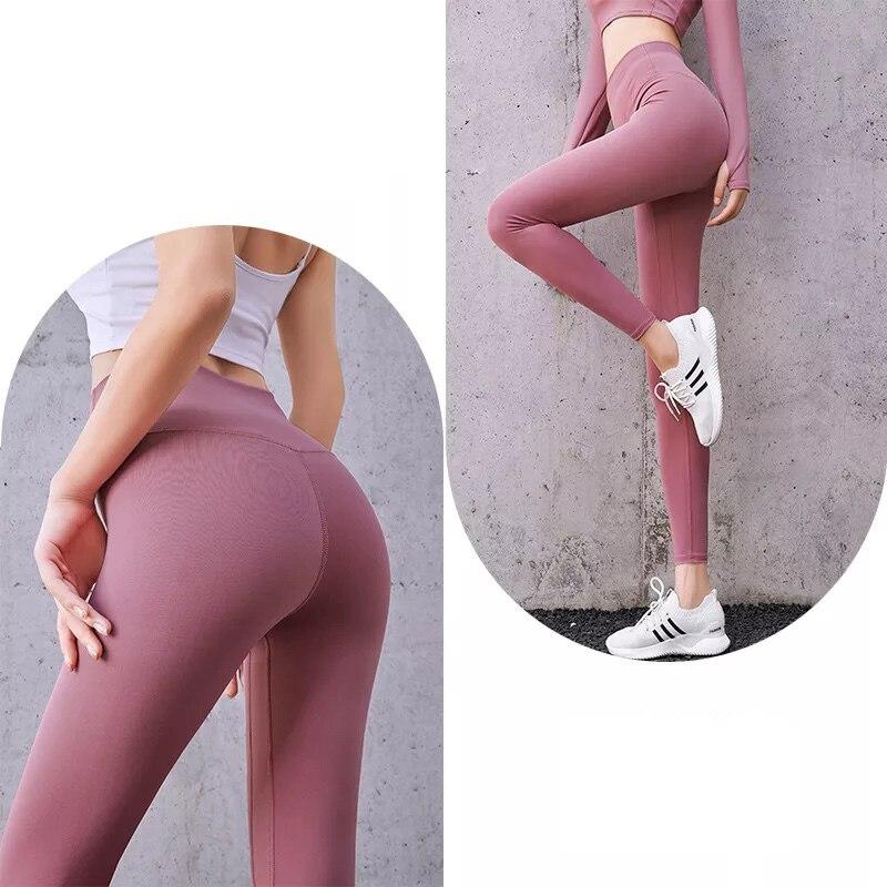 Colanti WNY High Waist Shapewear Push Up Leggings, Pink, WCLNT1688