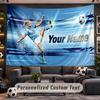 Wall Hanging Tapestry Custom NameErling Haaland Pattern Personalized Printed Fabric Wall Decor