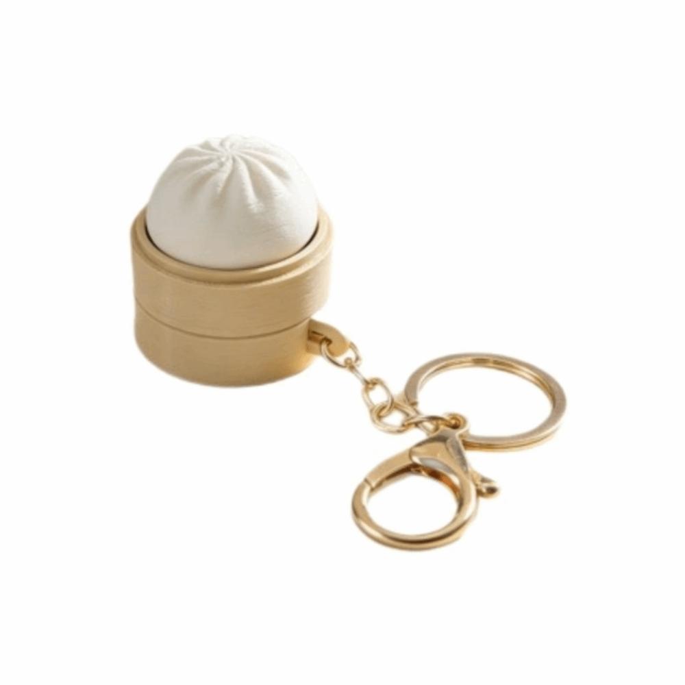 Simulation Finger Button Pendant Food Funny Calming Keychain  Children Adults
