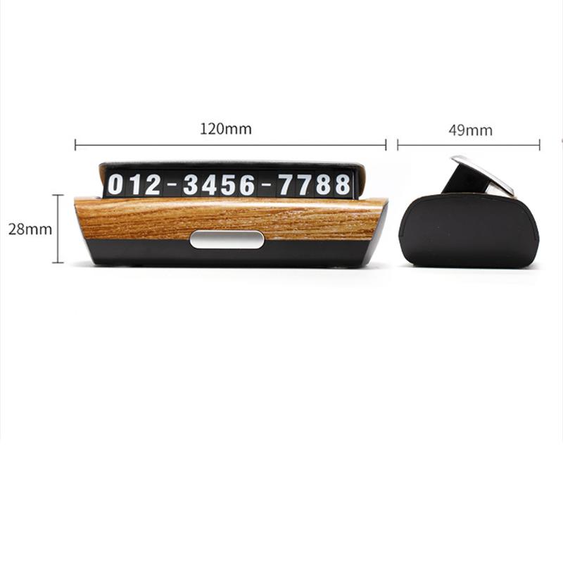Car Temporary Parking Number Plate Luminous Phone Hidden Moving Car Number Creative Simple Number Plate Dashboard Ornament