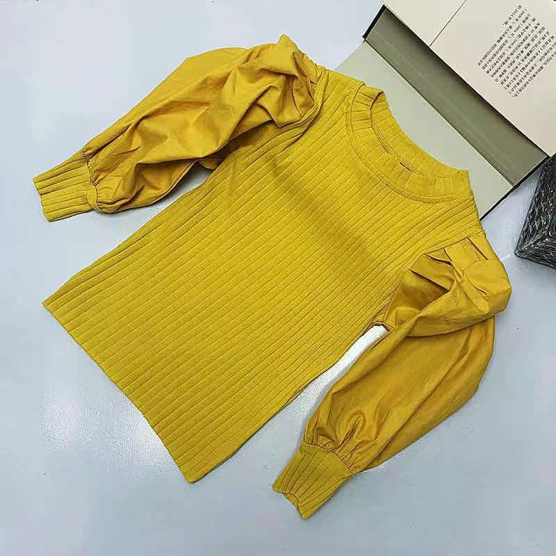 Spring Autumn  Baby Girls Long Sleeve Shirt Princess Shirt for T-Shirt Casual Clothes Kid Girl Short Sleeve Tops Pullover