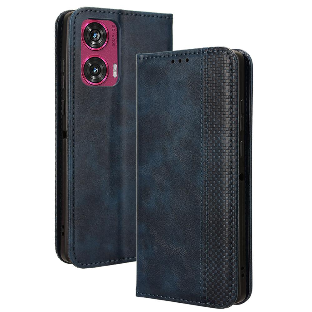 For Motorola Edge 50 Fusion 5G Case Stand Wallet Retro Leather Phone Cover