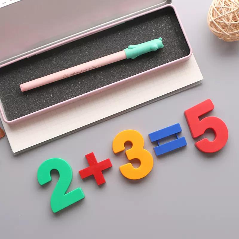Color Digital Magnetic Stickers, 0-9 Whiteboard Magnetic Particles, Student Supplies