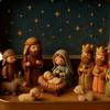 Mini presepe in barattolo regalo Presepe tascabile Fatto a mano Ornamento presepe Sacra Famiglia Decorazione da scrivania per la casa di Natale