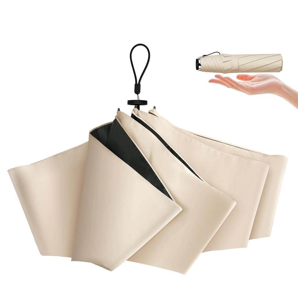Sun Umbrella with UV Heat Lightweight and Can Be Used As Both a Sun Umbrella and a Rain UV Windproof and 100% Protection, Shielding, Compact,
