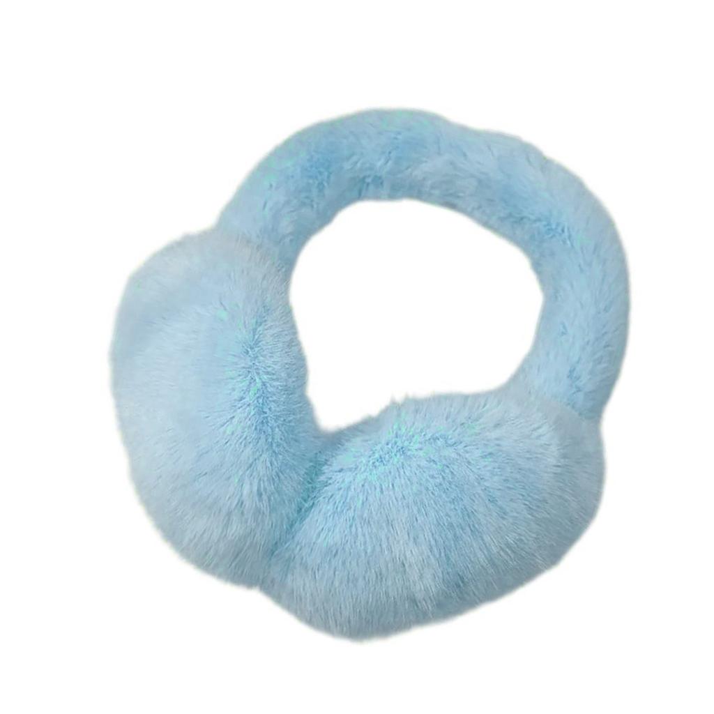 Fashionable Plush Ear Muffs for Women and Girl Foldable and Comfortable Ear Protectors for Easy Storage Sport Gear