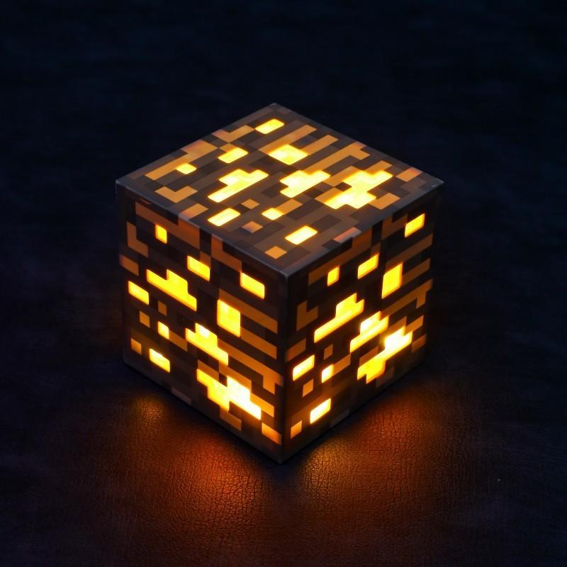 Night Light Minecraft Bottle Bee Salamander Creeper Building Block Lamp Gift