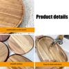 1Pcs Irregular Oval Serving Tray Wood Dinner Plates Fruit Dishes Dry Fruit Sushi Tea Tray Bread Wooden Plate Home Decoration