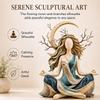 Faceless Seated Meditation Yoga Goddess Figurine Mother Earth Home Sculpture  Desktop Decor