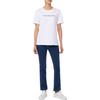 Calvin Klein Maglione con Stampa Lettere Girocollo Manica Corta T-Shirt Top da Donna Bianco 47AB805-YAA