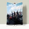 Movie T-The Fast and the Furious Throw Lightweight 240g Flannel Blanket Soft Skin-friendly for Summer Cooling