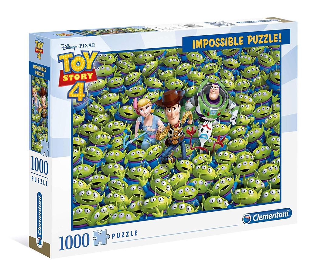 1000-piece Toy Story 4 Jigsaw Puzzle (69cm x 50cm) Disney Toy Story 4 Woody Buzz Alien [Used]