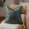 Polyester Piped Edge Marble Print Throw Pillow Cover Luxury Decorative Cushion Case Modern Sofa Decor Hidden Zipper