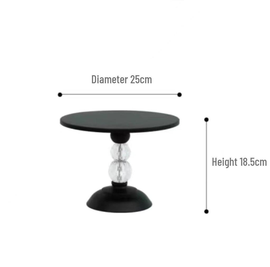 Silver Dessert Display Stand for Corporate Coffee Break and Afternoon Tea