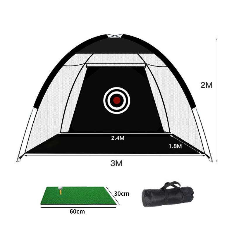 Temu Popular Outdoor Golf Practice Net Set for Swing and Chipping