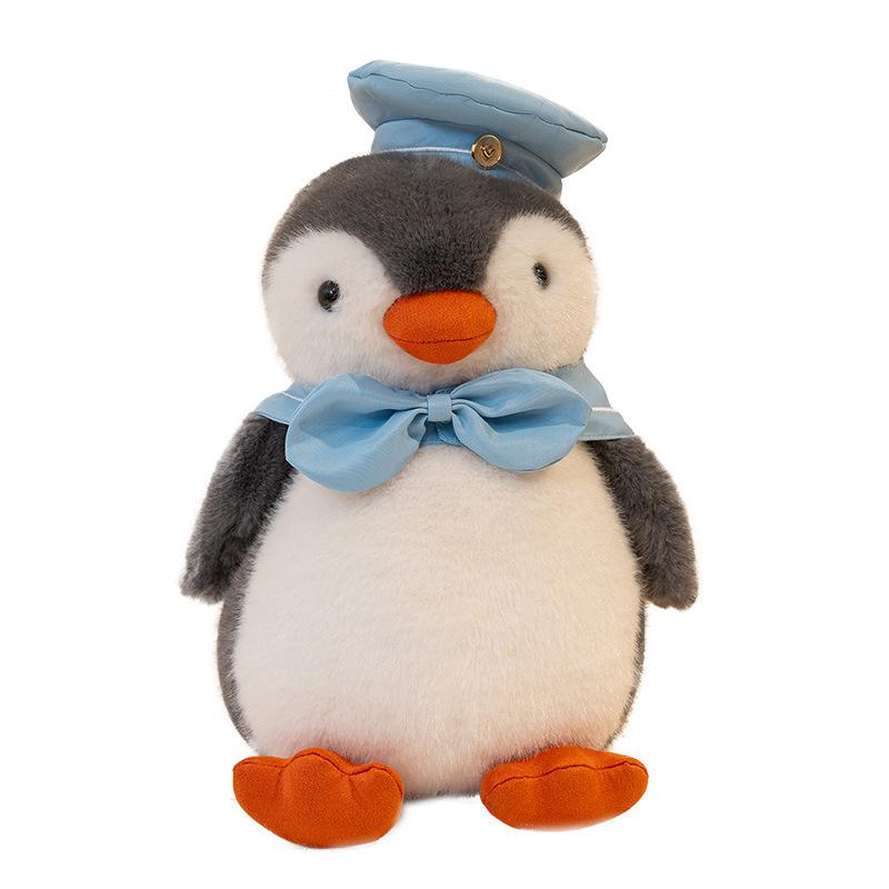 Simulations-Ohrhörer Pinguin Plüschtier kleiner Fisch zum Umhängen Marinepinguin Aktivitätsgeschenk