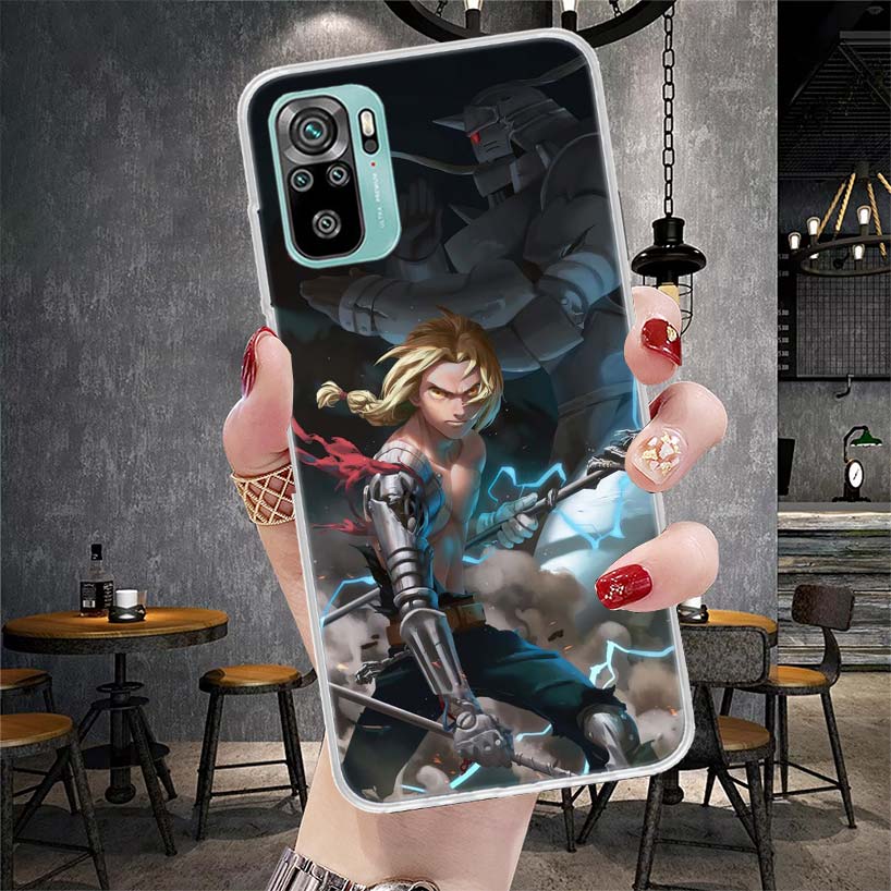 Fullmetal Alchemist Anime Soft Phone Case For Xiaomi Redmi Note 15 14 14S 13 12 Pro Plus 12S 11 11S 11E 10 10S 11T 5G Fundas Coq