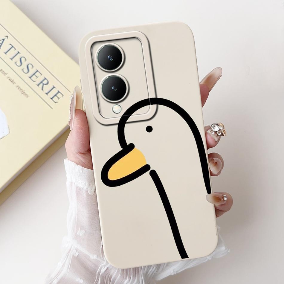 For Vivo Y17s Case VivoY17s Y 17S 4G 2024 Cute Panda Rabbit Cartoon Soft Silicone Shockproof Phone Cases