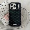 INS Brown Pink Polka Dots Purple Phone Case for iPhone 17 16 15 14 13 12 11 X XS XR XSMAX 7 8 Air Pro Max Plus Luxury