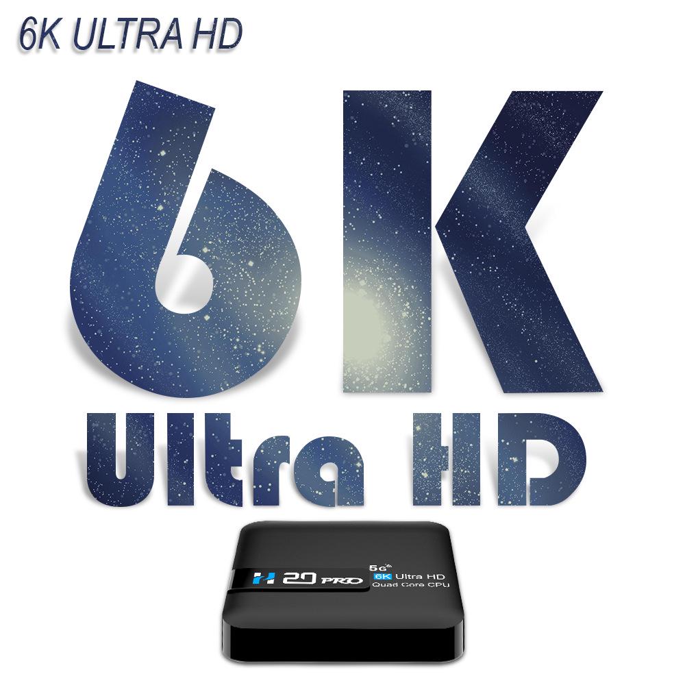 Grenzüberschreitender Heißverkauf H20PRO Android 14 Set-Top-Box mit 6KRK3518 Chip und kabellosem TVBOX Player