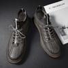 Men's Brogue Shoes Thick-soled shoes Boots Non-slip Men Casual Leather Shoes Fashion Sneakers Moccasins Male Footwear