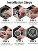 The car push-start button crystal decoration is an interior accessory designed to enhance the sophistication of the car interior