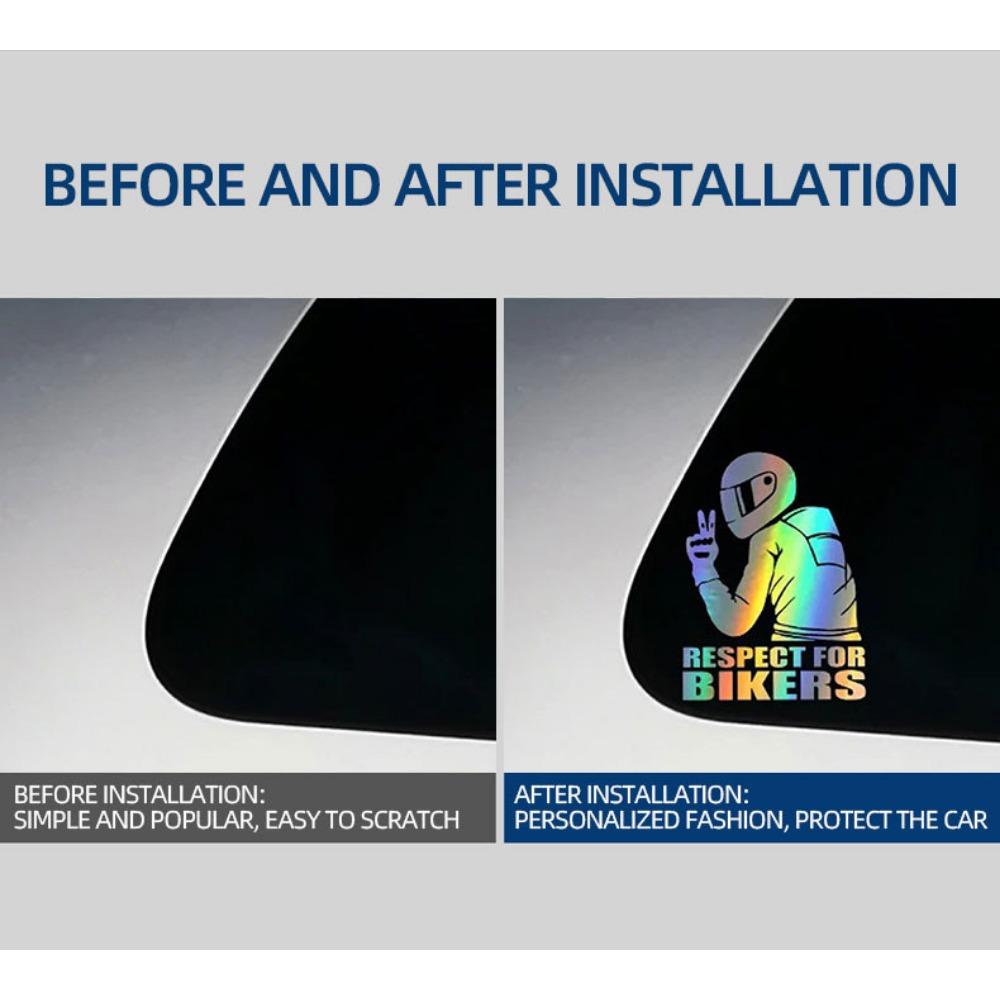 Nálepka Rešpekt pre motorkárov - Skvelá nálepka pre motocyklistov na auto/motocykel