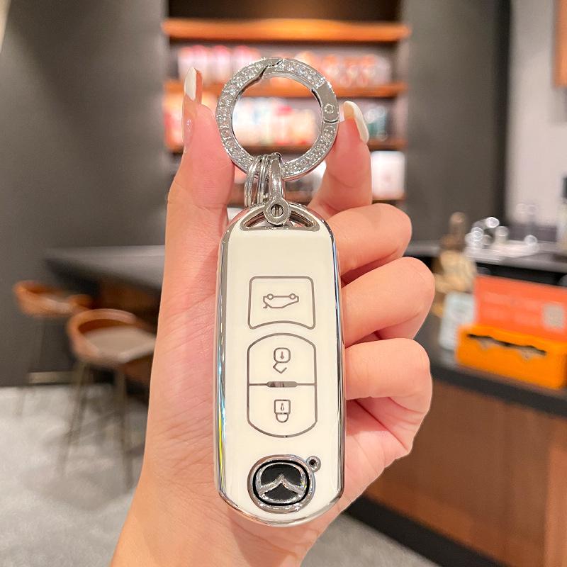 Mazda 3 Axela CX4/CX5 Atenza için TPU Elmas Anahtar Kılıfı