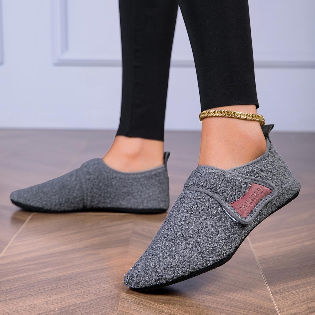 Winter Fitness Yoga Shoes Anti-slip Women Flats Household Casual Shoes Soft Elastic Soled Indoor Walking Shoes