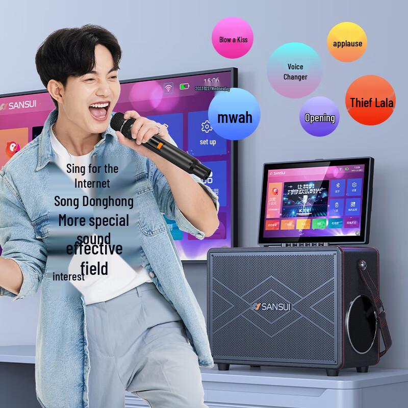 SANSUI Portable KTV Karaoke Sound System