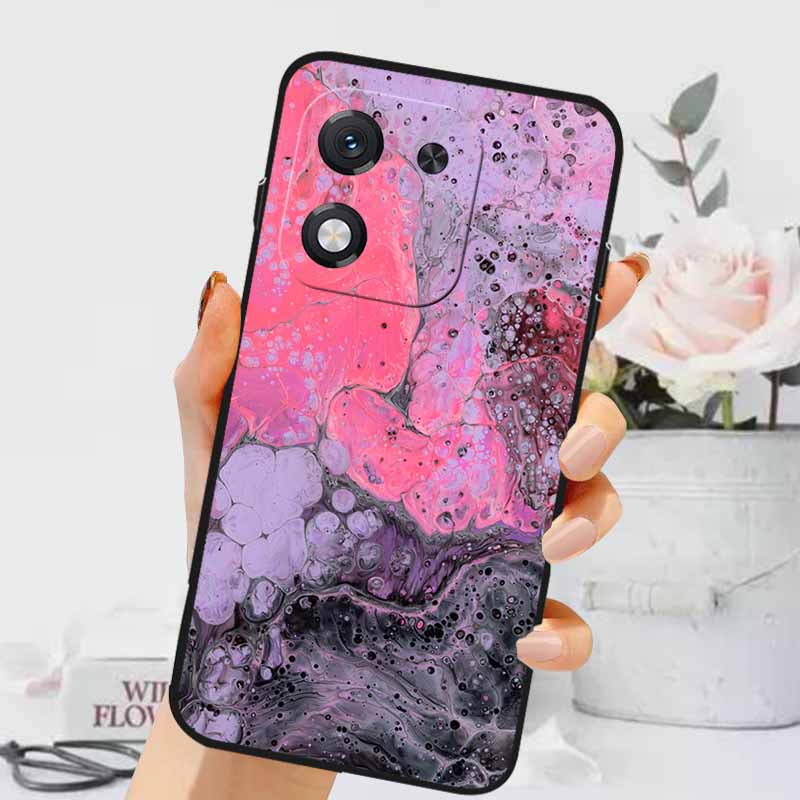 For Honor X70i 5G Case Luxury Marble Silicone Soft Phone Covers for Honor X70i 5G Protective TPU Back Shells ABR-AN00 Coque Capa