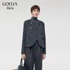 GOELIA Women's Winter 100% Wool Double-faced Short Coat