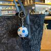 Keychain Pendant Metal Chain Buckle Football Shape Key Chain Football Fans Backpack Key Ring Accessory