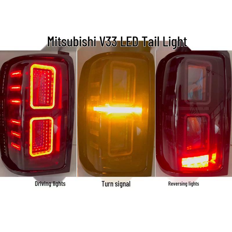 Upgrade Taillight and Brake Light Assembly for Mitsubishi Pajero V33, V43, V55 - Black Diamond 2030.