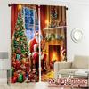 2 szt., Zasłony Świąteczny piec Nowoczesny Nowoczesna Zasłona Wszechstronne Zasłony z Tkaniny Użytek na Wszystkie Pory Roku do Kuchni Salonu Biura