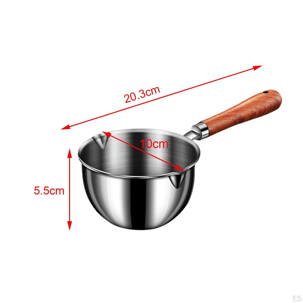 Compact Saucepan with Easy Pour Spouts - Ideal for Sauces and Butter Melting