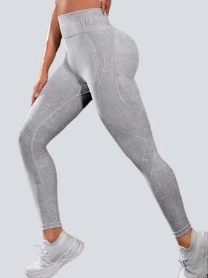 Calças de Yoga Femininas Justas Levanta Bumbum Cintura Alta Esportes ao Ar Livre Fitness