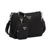 Prada Saffiano Multifunkční Odnímatelný Ramenní Popruh Tři v Jednom Nylonová Taška přes Rameno Brašna Crossbody Taška Taška přes Rameno 2VH113-064-F0002
