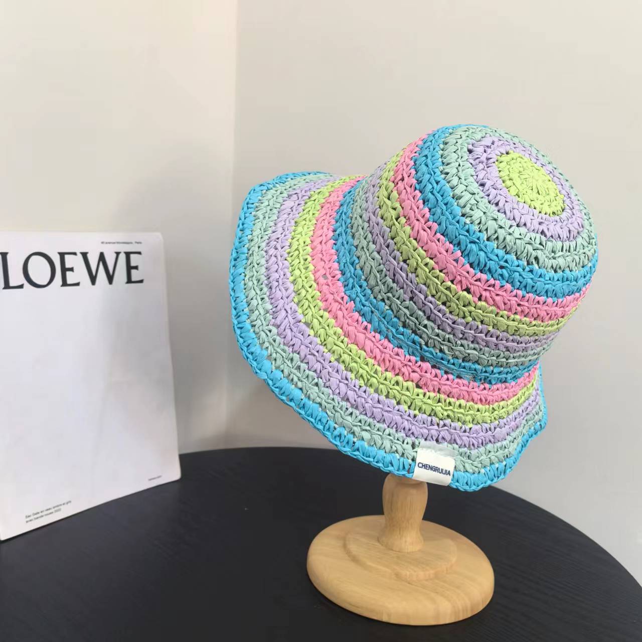 

Летний отдых на море пляж защита от солнца удача тень шляпа-ведро показать лицо маленькая соломенная шляпа прилив соломенная шляпа ручной работы женщина M（56-58cm）