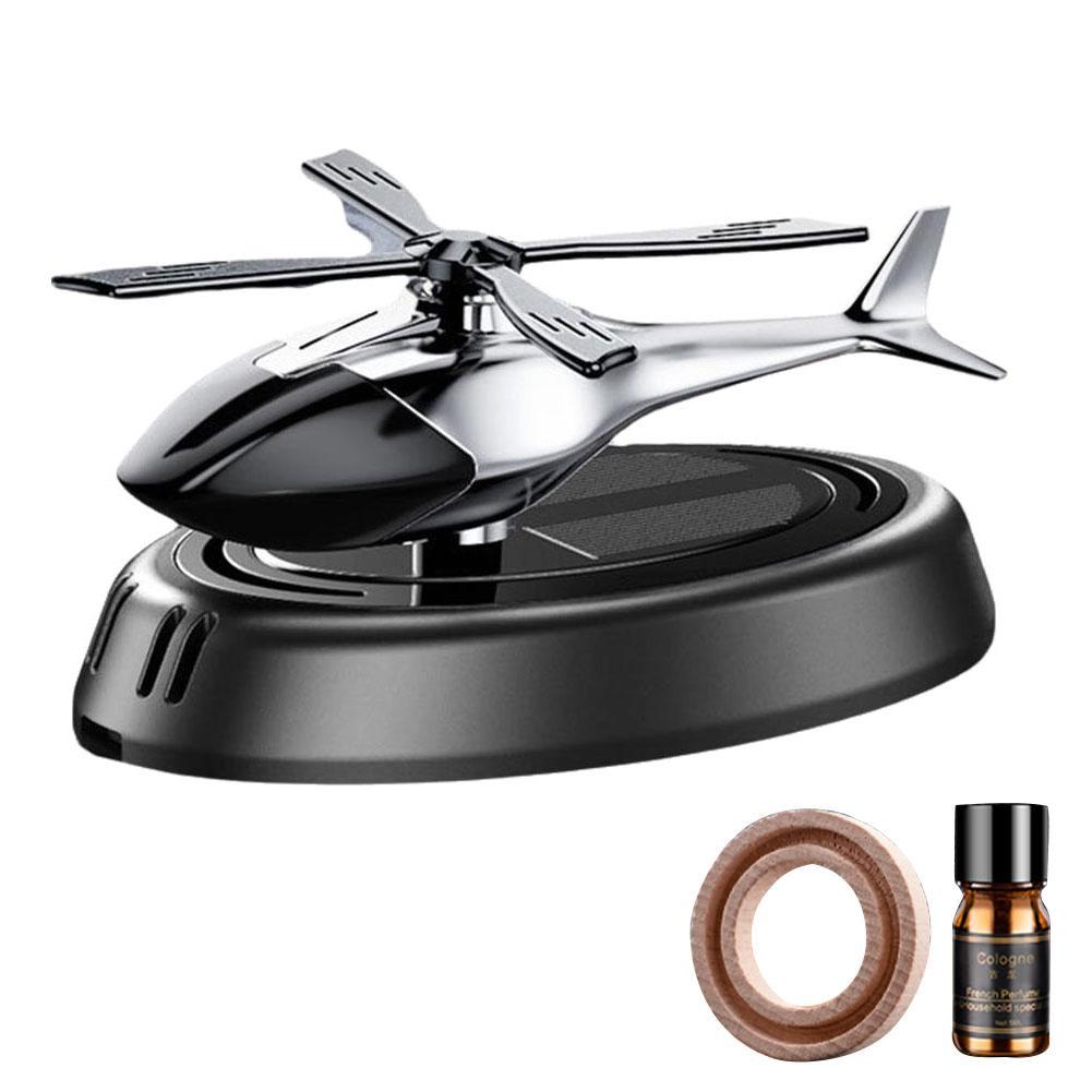 Car Air Freshener Solar Propeller Fighter Aromatherapy Car Interior Decoration Accessories Car Rotating Aromatherapy Perfume