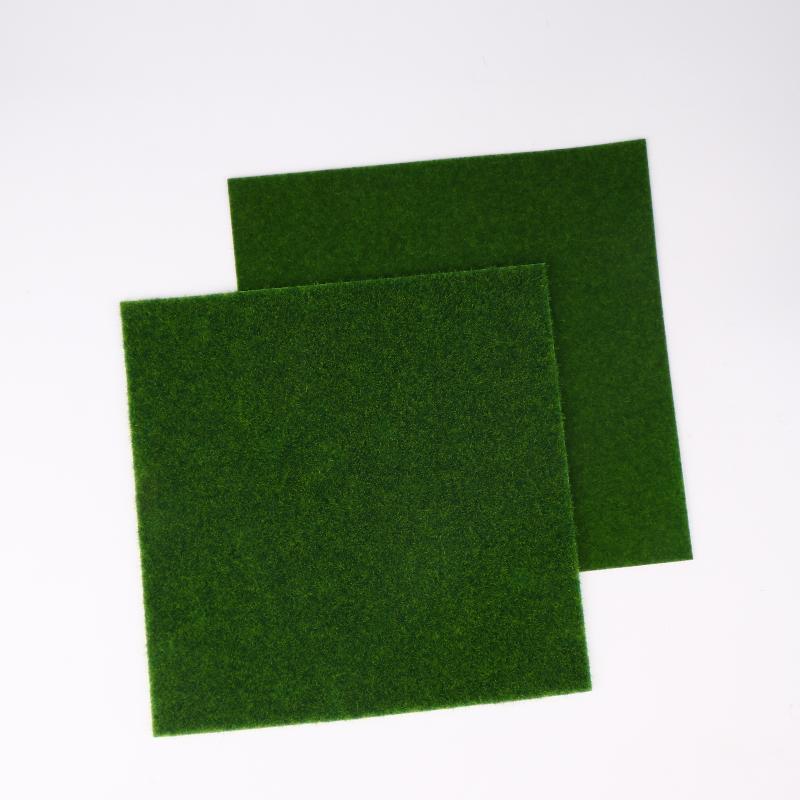 1/2Pcs Diy Project Model Scene Railway Layout Accessories 15/30Cm Square Grass Mat 3Mm 5Mm 8Mm Thick Artificial Lawn Carpet