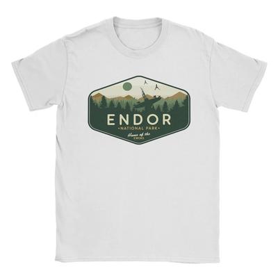 Endors National Park Home of the Ewoks T-Shirt for Men Tatooines Tee Shirt O Neck Short Sleeve T Shirt Gift Idea Clothes