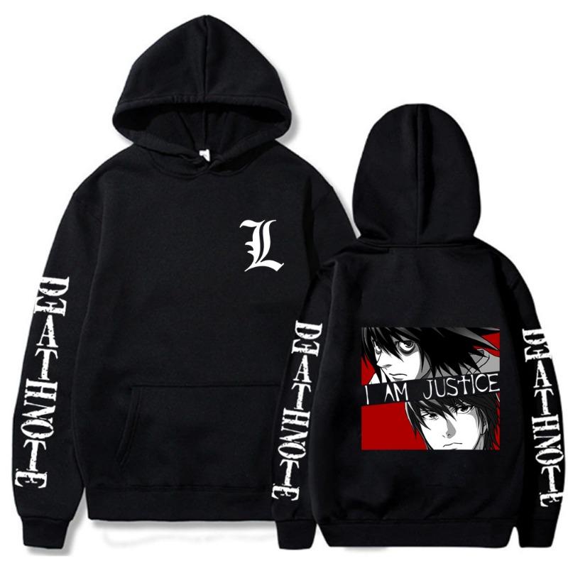 Yagami Light  L·Lawliet Death Note Men s Hoodie Sweatshirt Men Womnen Fashion Brand Design Pullover Men s Fleece Hoodies L