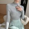 Women's Seamless Cashmere Slim-Fit Half-High Neck Sweater