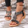 Women's Wedges Sandals 2026 Summer New Platform Sandals Women Casual Roman Shoes Female Solid Color Fashion Crystal Sandalias