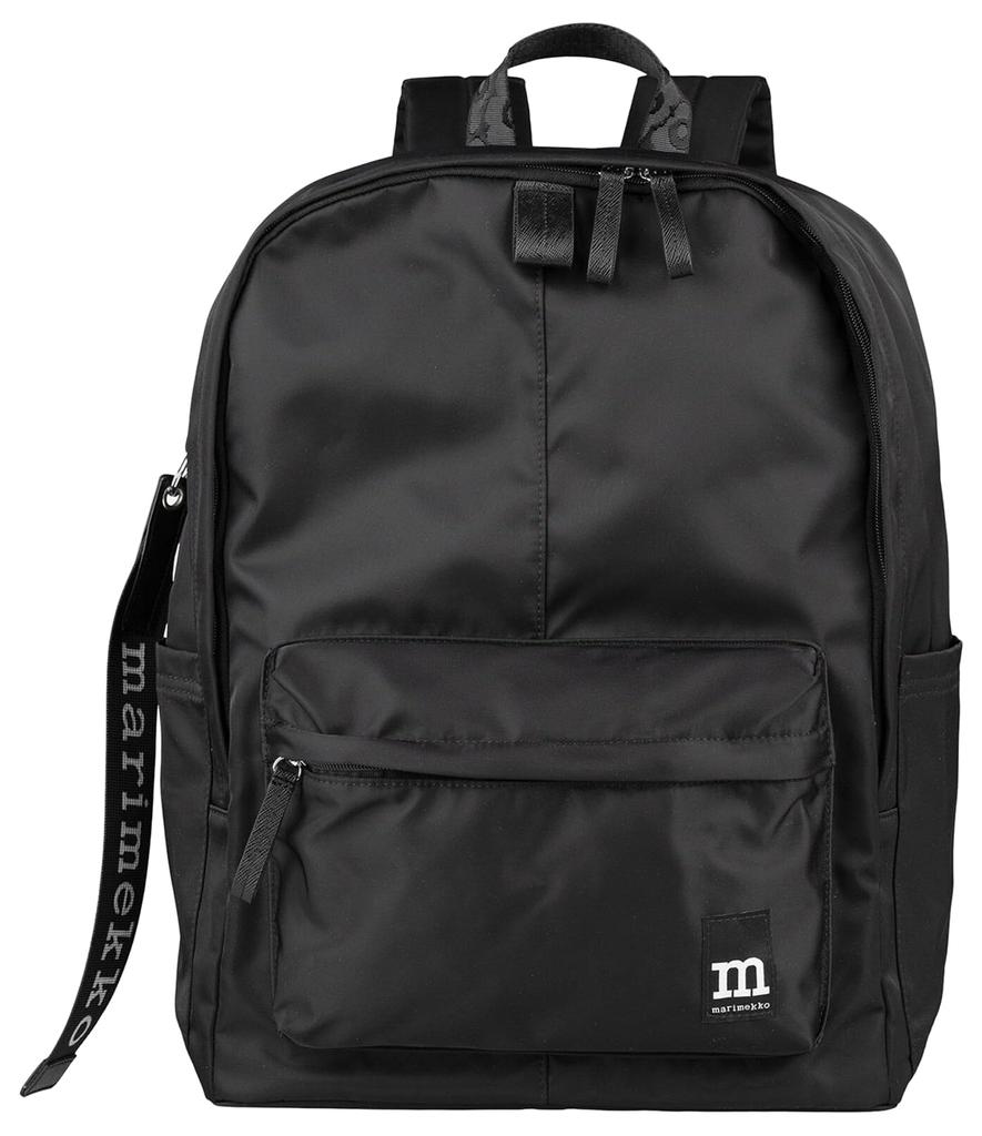 Zip Top Backpack Solid Backpack F Black [Marimekko] Women's 52_1_52249293325
