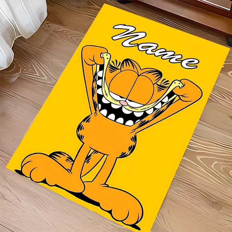Custom personalization Garfield Print Area Rug - Soft, Washable Non-Slip Indoor Mat,Living Room,Home&Office Decorative Rug