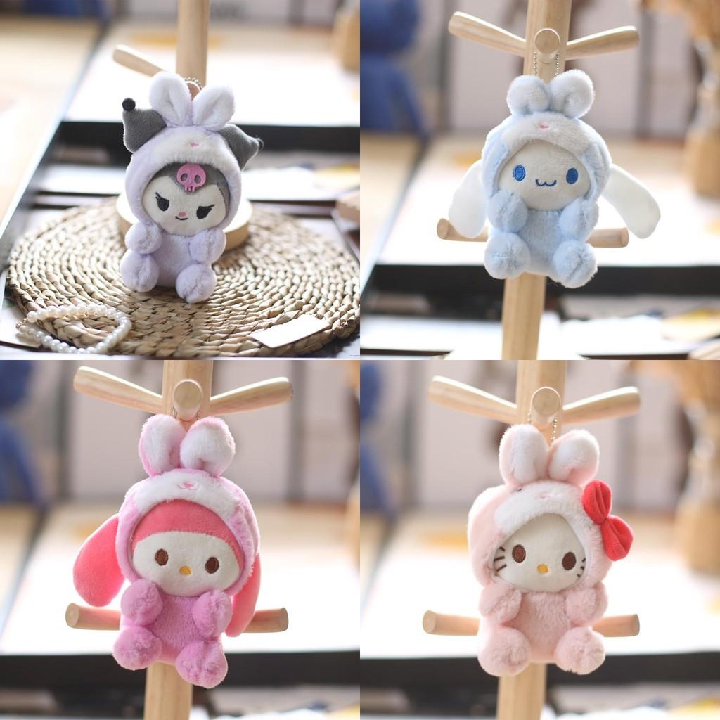 Sanrio Kuromi Plush Keychain With Soft Short Plush For Backpack Decor